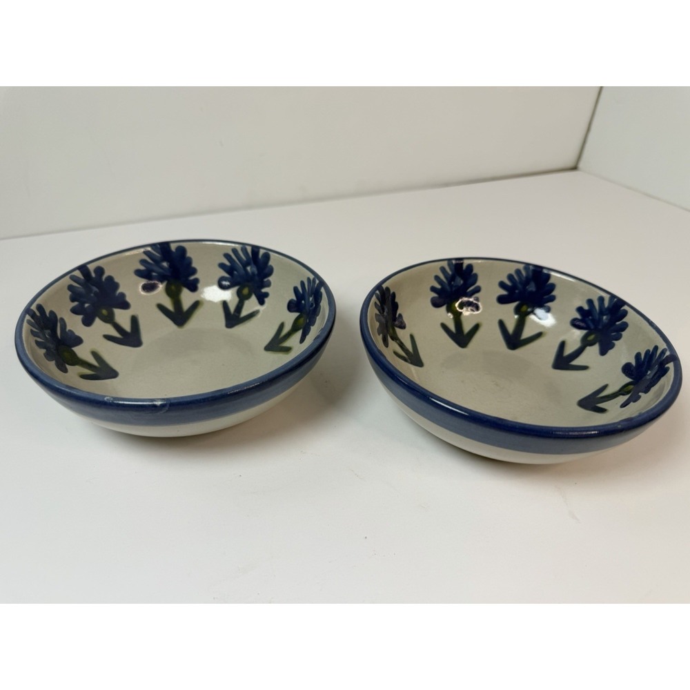 Louisville Bachelor Button Coupe Cereal Bowl 6 1/4" Kentucky Made USA Lot Of 2